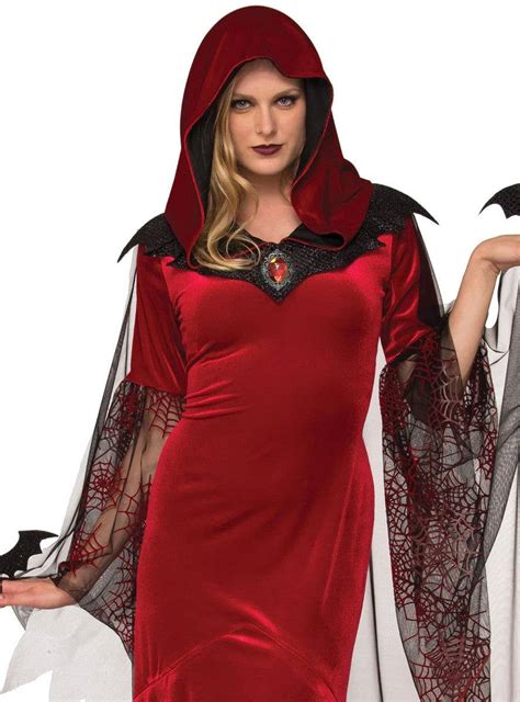 Red Vampire Costume Women S Bat Mistress Halloween Costume