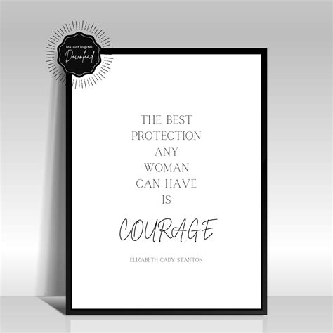 Courage Quote Graphic Printable Poster Home Decor Wall Art Etsy