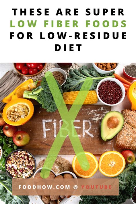 These Are Super Low Fiber Foods For Low Residue Diet Low Fiber Foods
