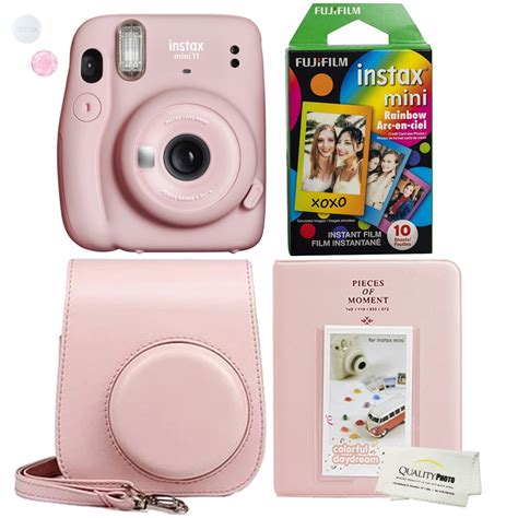 Fujifilm Instax Mini 11 Blush Pink Instant Camera Plus Original Fuji