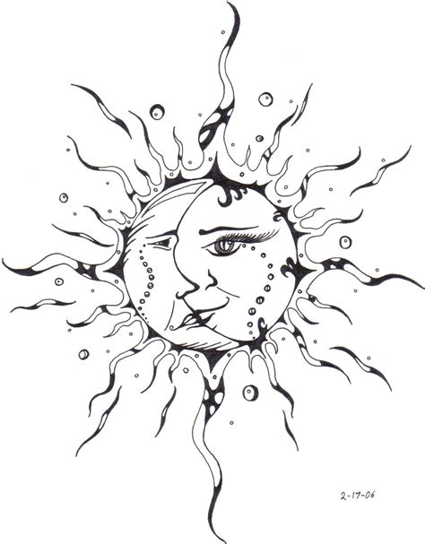 Sun Kissing The Moon Drawing Moon And Sun Drawing Pencil Fots Increib