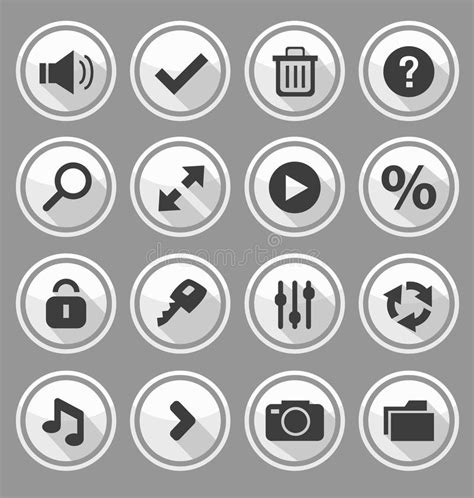 Web Design Buttons Set Stock Vector Illustration Of Interface 36762893