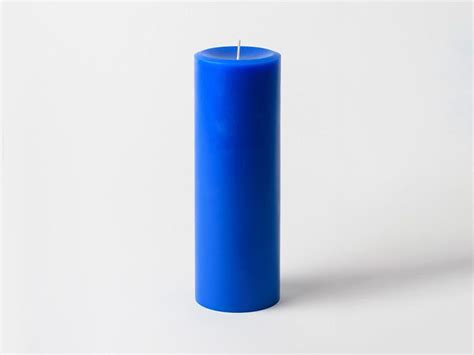 Unscented 3 X 9 Navy Blue Pillar Candles Made In Usa Trong 2020