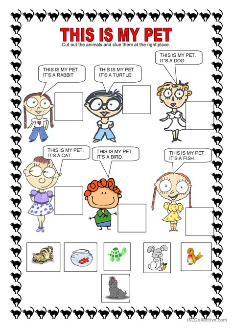 Animals - This is my pet: English ESL worksheets pdf & doc