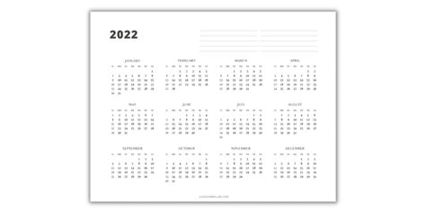2022 Printable Monthly Calendar Free ⋆ Love Our Real Life