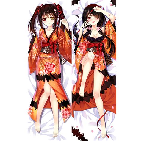 Date A Live Dakimakura Kurumi Tokisaki Body Pillow Case Otaku Sky Anime