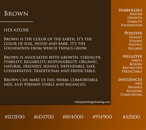 Meaning Of Color Brown Symbolism And Psychology