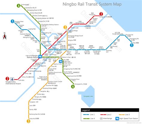 Ningbo Metro Map Subway Lines Rail Transit Map 2024