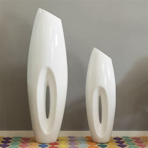 Buy Modern White Large Floor Vase 40 Inch By Decorative T Ts On Dot And Bo
