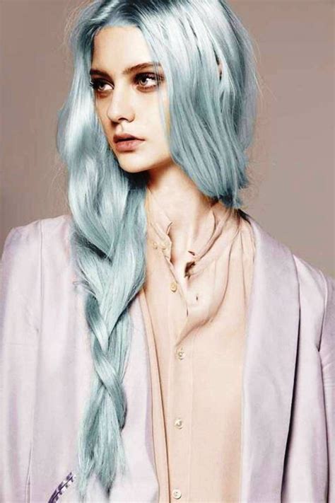 When it coms to hair color trends this is one of my favorites! 20 Grey Blue Hair Color Trend For Women