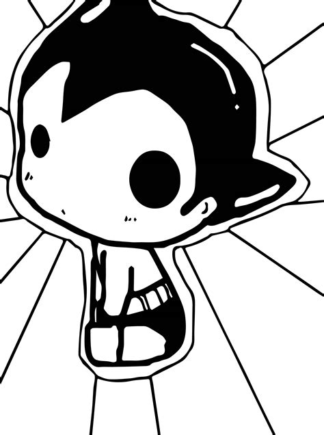 Astro Boy Chibi Boy Coloring Page