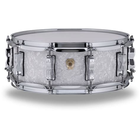 Ludwig Classic Maple Snare Drum 14 X 5 In Vintage White Marine Pearl