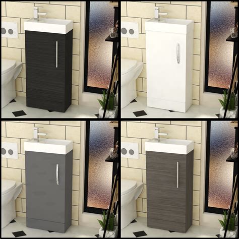 Our bathroom vanity units offer a great choice of shapes, sizes, styles and budgets. 400mm Compact Bathroom Vanity Unit 1-Door Cloakroom Floor ...