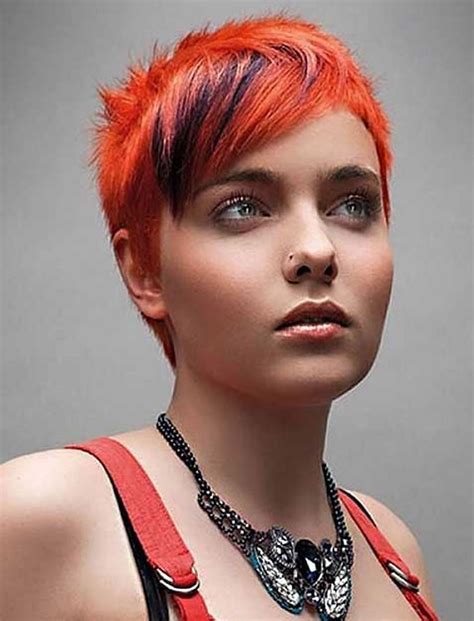 Hair color ideas to look younger. Natural Short Pixie Haircuts Red Hair Color Ideas 2017 ...