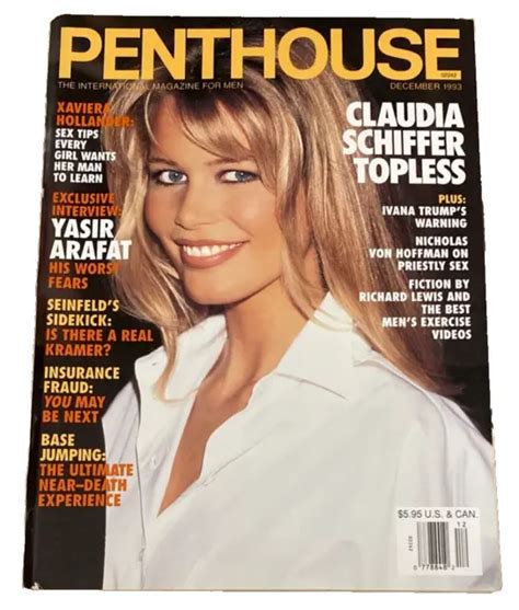 Vintage Penthouse Magazine December Claudia Schiffer Ivana Trump
