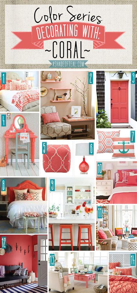 Coral Color Room Aqua And Coral For A Fresh Summer Color Scheme The