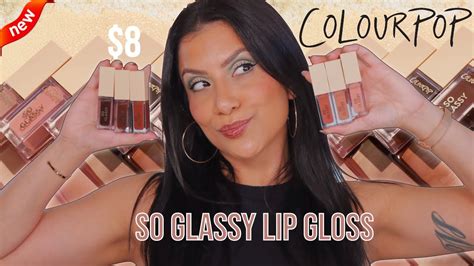 New Colourpop So Glassy Lip Gloss Review Natural Lighting Lip