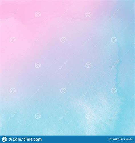 Abstract Blue And Pink Pastel Watercolor Background Backdrop Paint