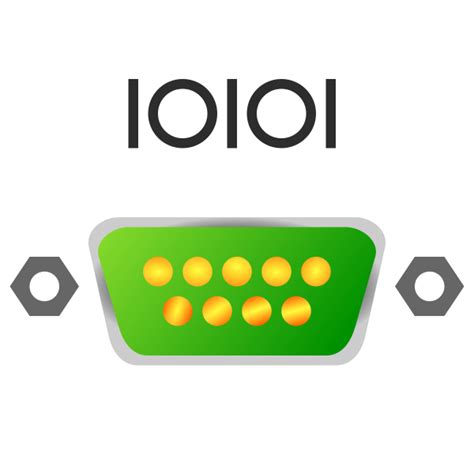 Serial Port Icon Vector Image Free Svg