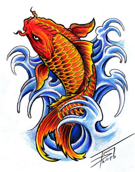 Koi Fish Design By Tommyphillips On Deviantart
