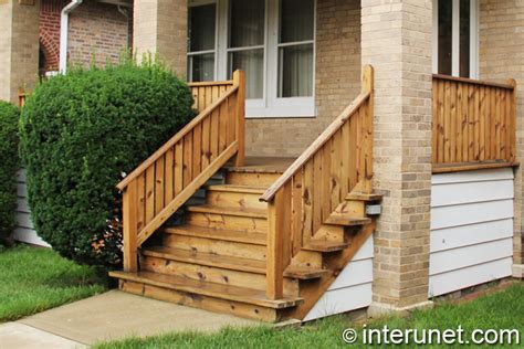 Simple Wood Porch With Stairs Interunet