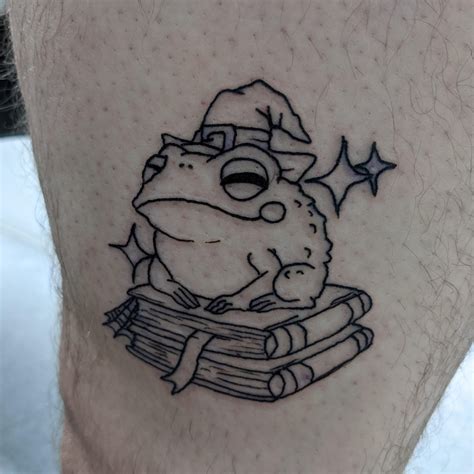 Frog Wizard Done By Kitty At Golden Ink In Portsmouth Virginia Rtattoos