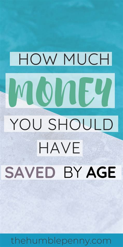 How Much Money You Should Have Saved By Age The Humble Penny