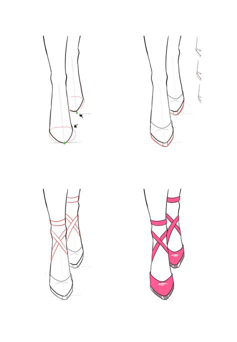 Draw front view of shoes. | Fashion drawing tutorial ... Measure the head of your model and leave the same it is important not to draw the front view shoe curve too deep to the toes nor too flat and straight.
