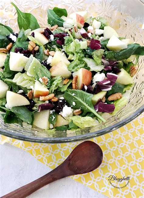 Healthy Apple Cranberry Pecan Salad