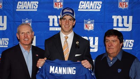 Photos Eli Mannings Draft Day