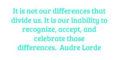 Following a prolonged battle with cancer, audre lorde passed away in 1992, leaving behind a body of work that's still a cornerstone in any women's studies 101 difference must be not merely tolerated, but seen as a fund of necessary polarities between which our creativity can spark like a dialectic. — It is not our differences that divide us. It is our ...