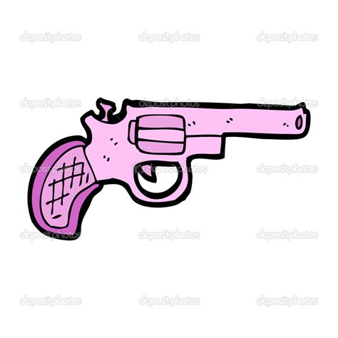 pistola rosa dibujos animados — vector de stock © lineartestpilot 13575911