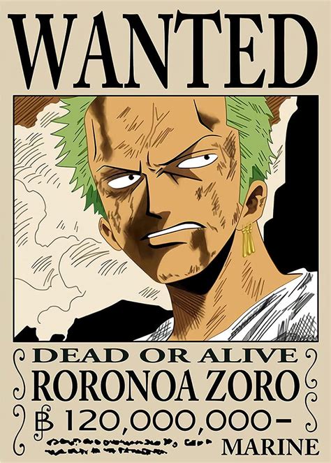 Updateclassic Anime One Piece Roronoa Zoro Wanted Pos Vrogue Co