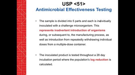 Microbiology Testing Usp Requirements For Sterile And Nonsterile