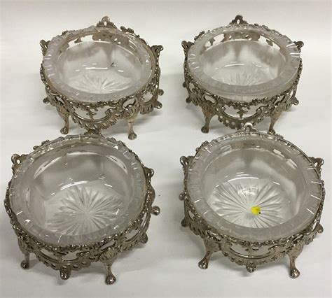 Whittons On Instagram Forsale Lot A Good Large Set Of Four Silver Gilt Salts