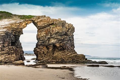 Beach Of The Cathedrals Galicia Spain Place To Visit Stock Photo
