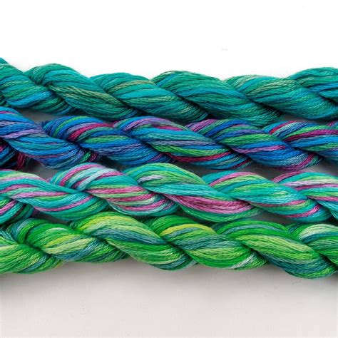 Hand Dyed Variegated Cotton Embroidery Floss 4 By Therainbowgirl