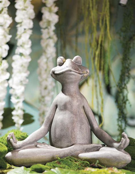 Yoga Frog Meditating Frog Meditation Decor Frog Decor Frog Statue