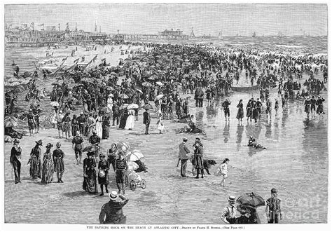 Atlantic City Beach 1890 Photograph By Granger Fine Art America