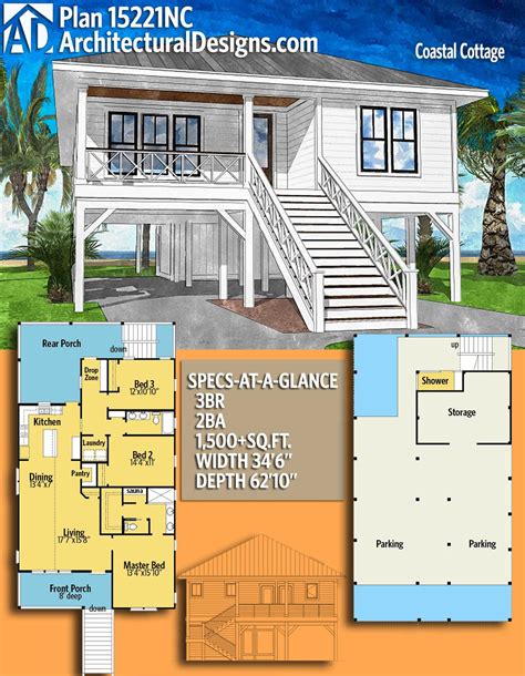 27 Beach House Plans 1500 Sq Ft
