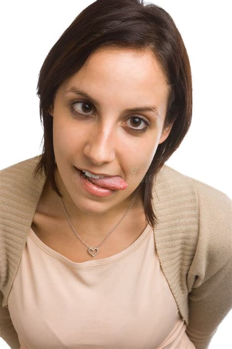 Woman Pulling Funny Face Stock Image Image 13227851