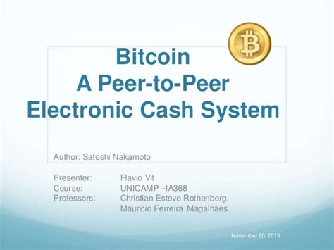 Merchants and users are empowered with low fees and reliable confirmations. Bitcoin A Peer-to-Peer Electronic Cash System