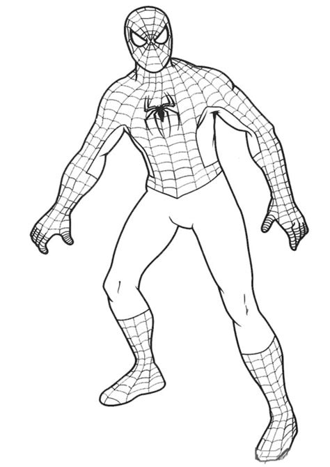 167 Dessins De Coloriage Spiderman à Imprimer Sur Page 4
