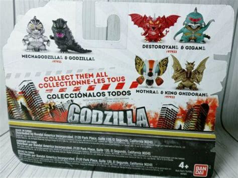 Godzilla Chibi King Ghidorah And Mothra Mini Figure 2 Pack New 3885924515