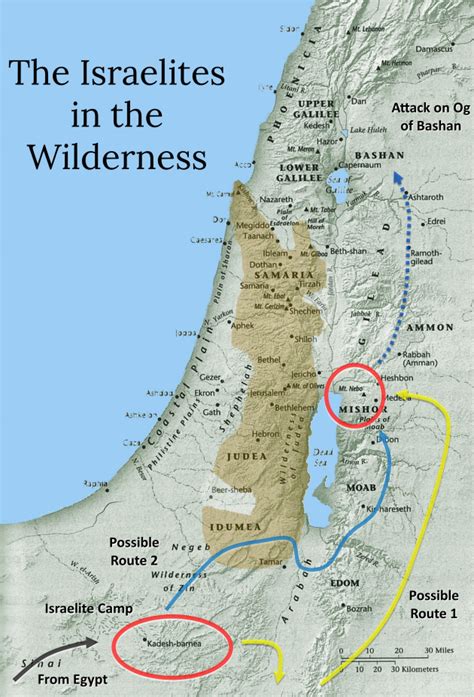 Wilderness Bible Map