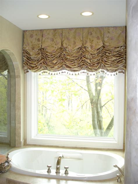 Style And Elegance Susans Designs Bathroom Window Treatments