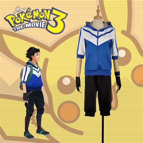 Hand Tour Pokemon Go Blue Trainers Cosplay Costume For Adult Outfit