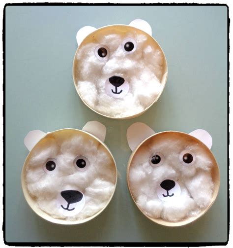 Nos ours polaires - | Bricolage hiver, Diy d'hiver, Bricolages d'hiver