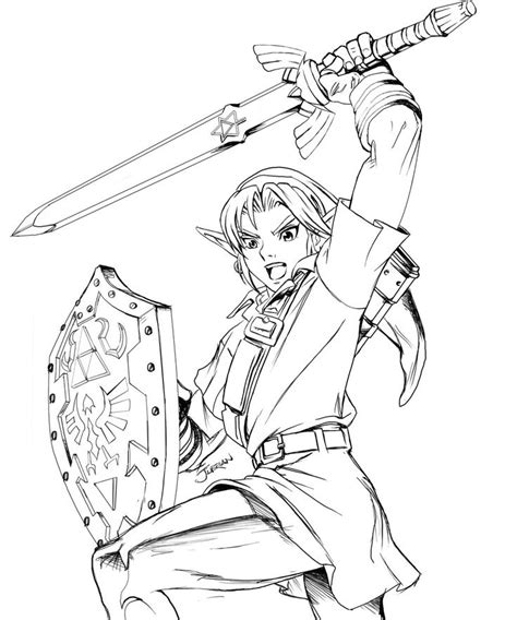 106 best Lineart Zelda & Link images on Pinterest  Zelda, Coloring