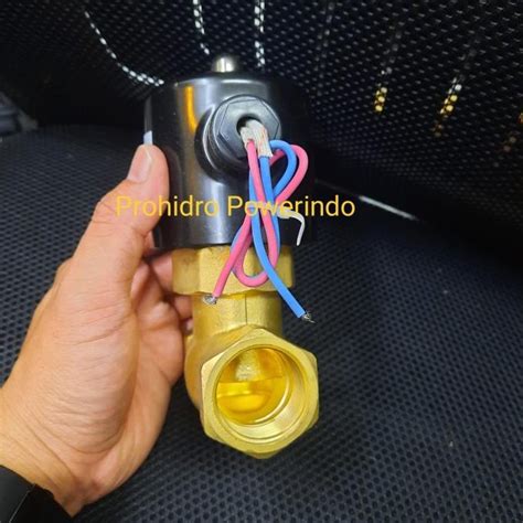 Jual Solenoid Valve Kuningan Drat Inch For Steam Selenoid Shopee